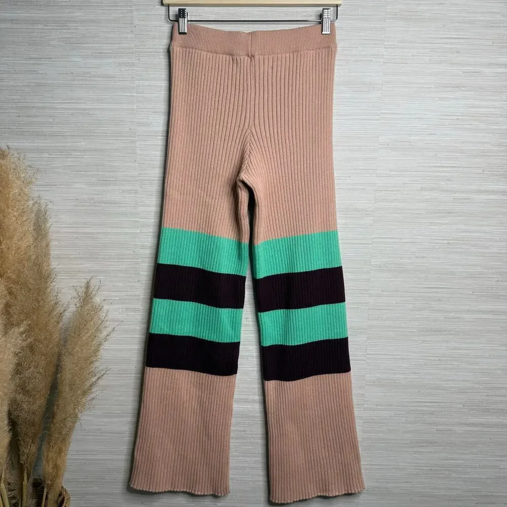 Free People sweater set co-ord matching set pants knit cozy boho XS